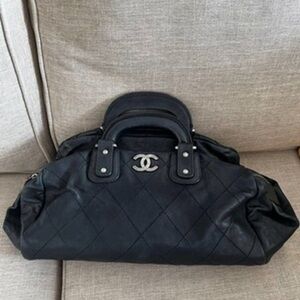Chanel Black Quilted Satchel